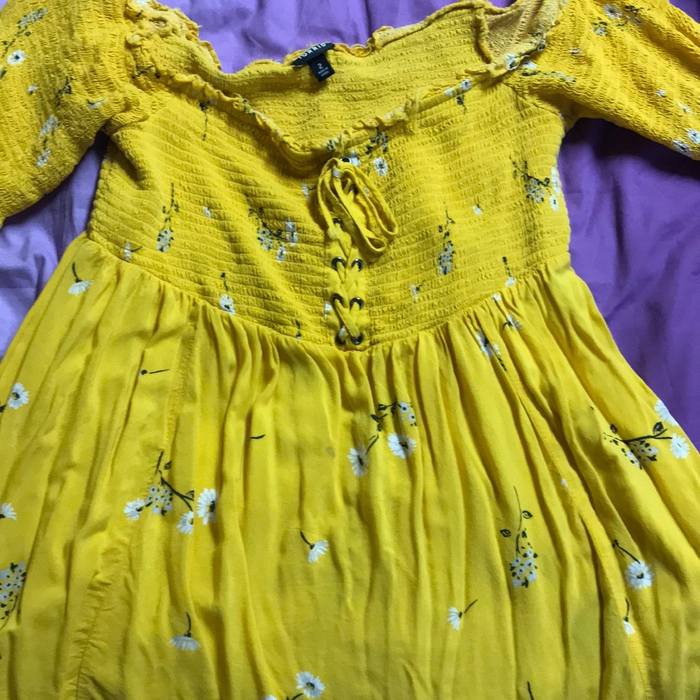 Beautiful yellow flowered blouse